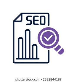analysis dual tone icon. vector icon for your website, mobile, presentation, and logo design.