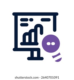 analysis duotone icon. Sleek and modern vector icon for websites, mobile apps, marketing materials, and corporate design. Fully scalable and ready to use.