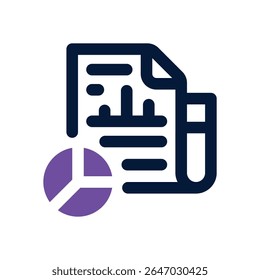 analysis duotone icon. Sleek and modern vector icon for websites, mobile apps, marketing materials, and corporate design. Fully scalable and ready to use.