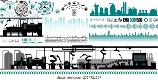 Energía de análisis - Almacenamiento de energía: Línea de producción de robots industriales - IA industrial - Automatización y conexión de redes IoT - Proceso