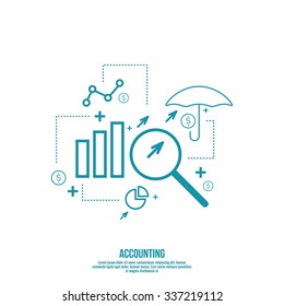 Analysis And Financial Management Report And Forecast. Stock Market Indicators And Statistics Data. 