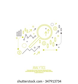 Analysis and Financial Management Report and Forecast. Stock market indicators and statistics data. 