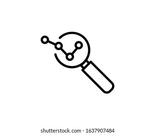 Analysis flat icon. Thin line signs for design logo, visit card, etc. Single high-quality outline symbol for web design or mobile app. Analysis outline pictogram.