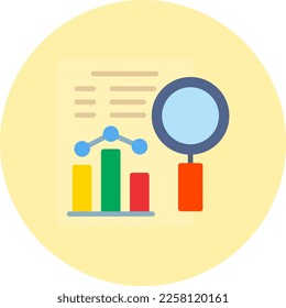 Analysis Flat Vector Icon Design