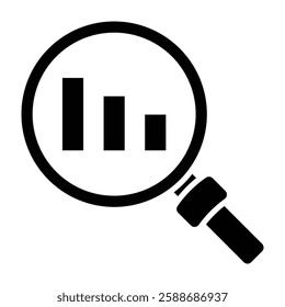 Analysis Glyph Icon Design For Personal And Commercial Use