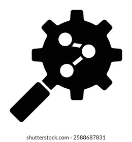 Analysis Glyph Icon Design For Personal And Commercial Use