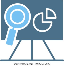 Analysis Glyph Two Colour Icon
