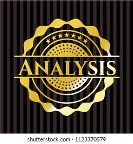 Analysis gold shiny badge