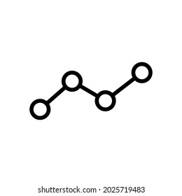 Analysis graph icon for apps and web sites
