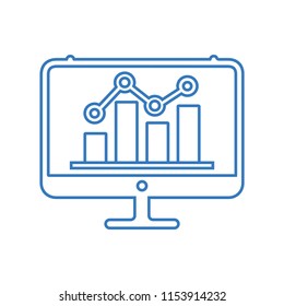 Analysis Graph Outline Icon