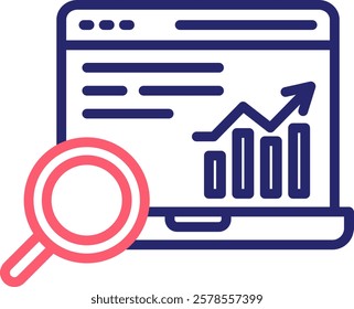 Analysis Icon Color Vector Illustration