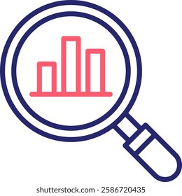 Analysis Icon Color Vector Illustration