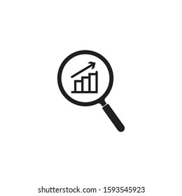 Analysis icon design isolated on white background. Vector illustration