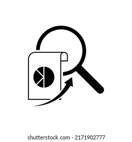 Analysis icon design isolated on white background