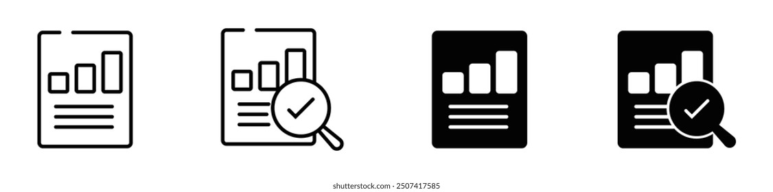 analysis icon in different style vector illustration. black analysis vector icons designed in filled, outline, line and stroke style can be used for web, mobile,