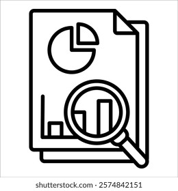 Analysis Icon Element For Design