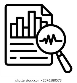 Analysis Icon Element For Design