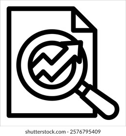 Analysis Icon Element For Design