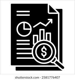 Analysis Icon Element For Design