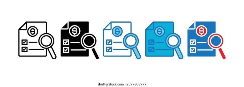 Analysis Icon Element For Design