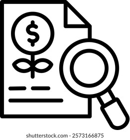 Analysis Icon Element For Design And Vector