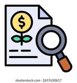 Analysis Icon Element For Design And Vector