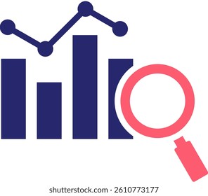Analysis Icon Fill Vector Illustration