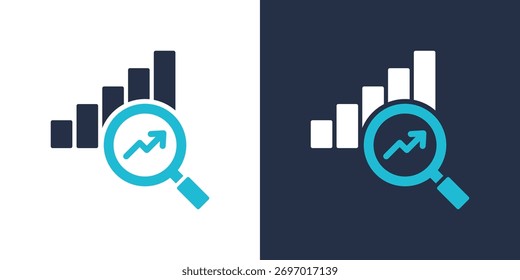 Analysis Icon. Flat Style Vector Illustration
