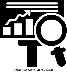 Analysis Icon Glyph Vector Illustration