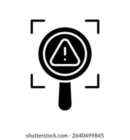 Analysis Icon Glyph Vector Illustration
