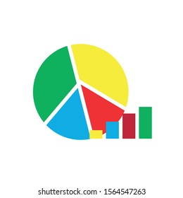 Analysis icon  graph  statistics . Design template vector illustration