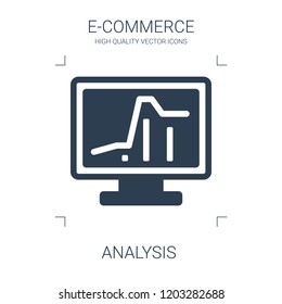 analysis icon. high quality filled analysis icon on white background. from e commerce collection flat trendy vector analysis symbol. use for web and mobile