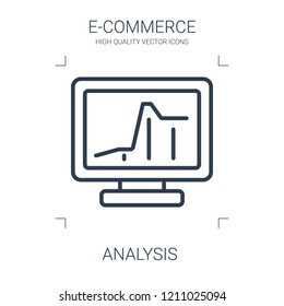 analysis icon. high quality line analysis icon on white background. from e commerce collection flat trendy vector analysis symbol. use for web and mobile