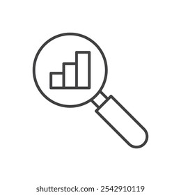 Analysis icon. isolated simple vector icon on white background. EPS10