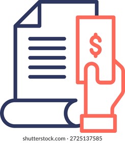 Vektorgrafik der Symbollinienfarbe für die Analyse
