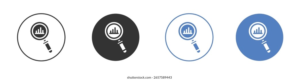 Diseños gráficos de logotipo de icono de análisis