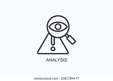 Analysis Icon Or Logo Isolated Illustration