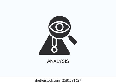 Analysis Icon Or Logo Isolated Illustration