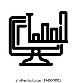 icono de análisis o logotipo símbolo de signo aislado ilustración vectorial de alta calidad estilo negro iconos vectoriales
