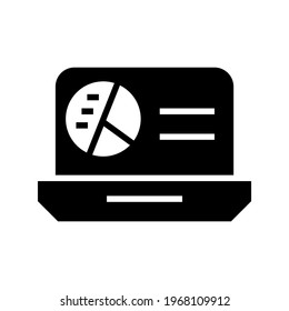 Analysesymbol oder Logo einzeln auf Zeichensymbolen, Vektorgrafik - qualitativ hochwertige Vektorsymbole mit schwarzem Hintergrund
