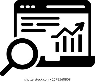 Analysis Icon Mixed Vector Illustration