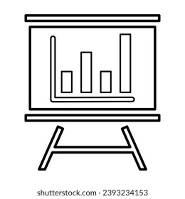 Icono De Análisis En Estilo De Esquema