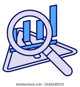Analysesymbol dargestellt durch das Analysesymbol Blauer Stil.