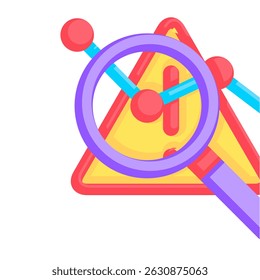 Icono de análisis representado por el símbolo de análisis Estilo plano.