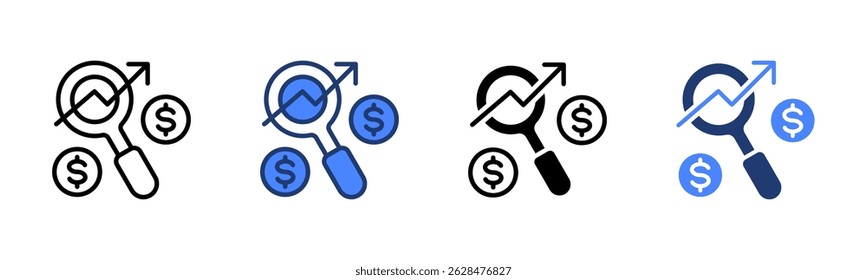 Analysis icon sheet multiple style collection