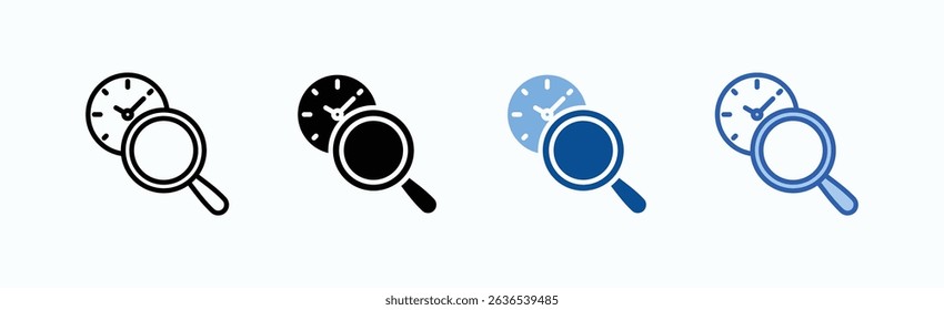 Analysis Icon Sheet Multiple Style Collection Isolated Vector