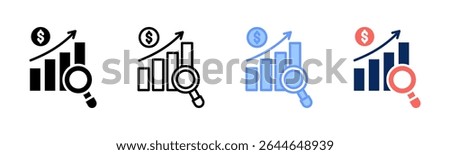Analysis icon sheet multiple style collection