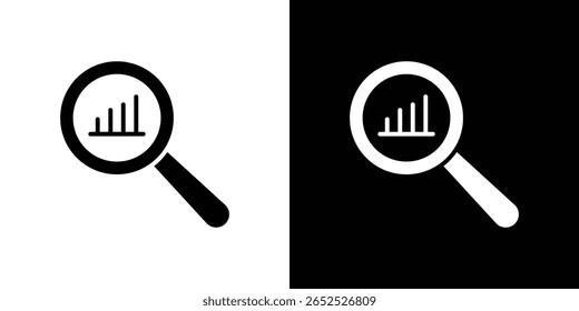 Analysis icon symbol collection. Flat vector stock illustration.