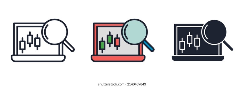 analysis icon symbol template for graphic and web design collection logo vector illustration