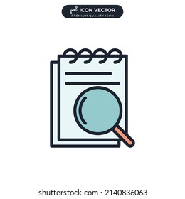 analysis icon symbol template for graphic and web design collection logo vector illustration